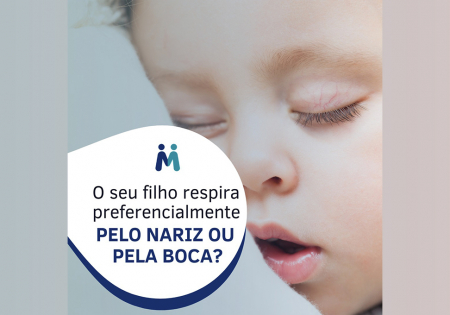 O seu filho respira preferencialmente pelo nariz ou pela boca?