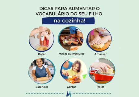Dicas para aumentar o vocabulário do seu filho na cozinha!