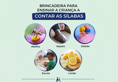 Brincadeira para ensinar a criança a contar sílabas